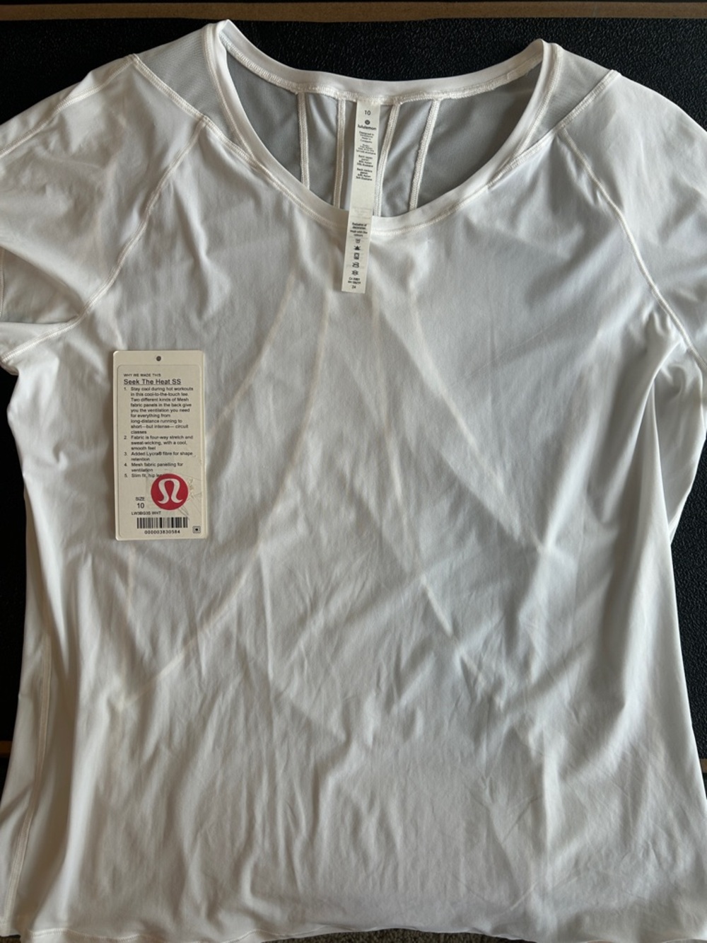 lululemon athletica White Short Sleeve Scoop Neck Tee